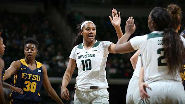 MSU Women's Basketball (PHOTO:  MSU SID)